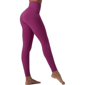 imagebaleaf Sweatleaf Womens High Waisted Leggings 25quot Tummy Control Butt Lifting Yoga Workout Running PantsRose Red