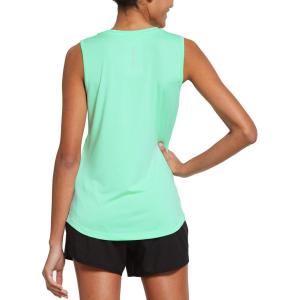 imagebaleaf Workout Tank Tops for Women Sleeveless Running Athletic Loose Fit Yoga Tops Active Shirts Sports Gym ExerciseAqua