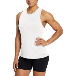 imagebaleaf Workout Tank Tops for Women Sleeveless Running Athletic Loose Fit Yoga Tops Active Shirts Sports Gym ExerciseRacerbackwhite