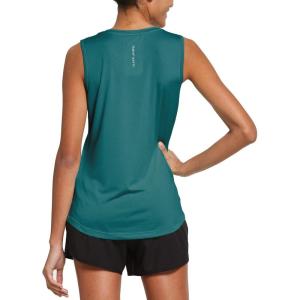 imagebaleaf Workout Tank Tops for Women Sleeveless Running Athletic Loose Fit Yoga Tops Active Shirts Sports Gym ExerciseTeal