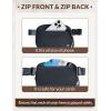 imageBALEAF Belt Bag Women Fanny Packs Crossbody Fashion Waist Pack Water Resistant Adjustable Strap 2L Dark GreyDark Grey