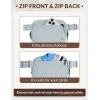 imageBALEAF Belt Bag Women Fanny Packs Crossbody Fashion Waist Pack Water Resistant Adjustable Strap 2L Dark GreyLight Grey