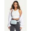 imageBALEAF Fanny Pack for Women Belt Bag Water Resistant Fashion Crossbody Waist Packs Adjustable Strap Black 1LLight Grey 2L
