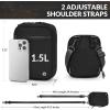 imageBALEAF Small Crossbody Bag Sling Purse for Women Travel Fanny Pack Belt Bags Cross Body 15L BlackBlack