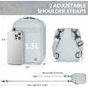 imageBALEAF Small Crossbody Bag Sling Purse for Women Travel Fanny Pack Belt Bags Cross Body 15L BlackCool Gray