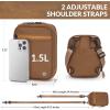 imageBALEAF Small Crossbody Bag Sling Purse for Women Travel Fanny Pack Belt Bags Cross Body 15L BlackRoasted Brown