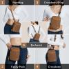 imageBALEAF Small Crossbody Bag Sling Purse for Women Travel Fanny Pack Belt Bags Cross Body 15L BlackRoasted Brown