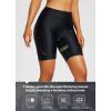 imageBALEAF Womens 4D Padded Bike Shorts Cycling Underwear with Pockets UPF50Blackairide