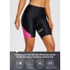 imageBALEAF Womens 4D Padded Bike Shorts Cycling Underwear with Pockets UPF50Pinkairide