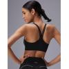 imagebaleaf Freeleaf Broadway Womens High Impact Sports Bra Wirefree Padded Spaghetti Strap Dance Yoga Workout BraBlack