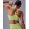 imagebaleaf Freeleaf Broadway Womens High Impact Sports Bra Wirefree Padded Spaghetti Strap Dance Yoga Workout BraLight Green