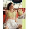 imagebaleaf Freeleaf Broadway Womens High Impact Sports Bra Wirefree Padded Spaghetti Strap Dance Yoga Workout BraLight Green