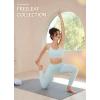 imagebaleaf Freeleaf Womens 78 Yoga Leggings with Pockets High Waisted 27quot Workout Lounge Leggings Cozy Soft Athletic PantsPastel Blue
