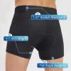 imagebaleaf Mens 4D Padded Bike Shorts Cycling Underwear with Padding Road Biking MTB Liner Shorts Bicycle GearMeshblack47