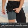 imagebaleaf Mens 4D Padded Bike Shorts Cycling Underwear with Padding Road Biking MTB Liner Shorts Bicycle GearMeshgrey47