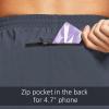imagebaleaf Mens 5quot Running Athletic Shorts Workout Lightweight Zipper PocketGray