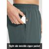 imagebaleaf Mens 5quot Running Shorts with Liner 2 in 1 Workout Shorts with Zipper Pocket Quick Dry Athletic Gym SportsGrey