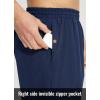 imagebaleaf Mens 5quot Running Shorts with Liner 2 in 1 Workout Shorts with Zipper Pocket Quick Dry Athletic Gym SportsNavy
