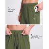imagebaleaf Mens Athletic Pants with Zipper Pockets Lightweight Quick Dry Tapered Sweatpants for Track Workout Running JoggingArmy Green