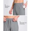 imagebaleaf Mens Athletic Pants with Zipper Pockets Lightweight Quick Dry Tapered Sweatpants for Track Workout Running JoggingGray