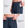 imagebaleaf Mens Athletic Pants with Zipper Pockets Lightweight Quick Dry Tapered Sweatpants for Track Workout Running JoggingNavy Blue