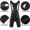 imagebaleaf Mens Cycling Bib Shorts 4D Padded Road Bike Cycling Bibs Biking Bicycle Shorts Gel Pockets UPF50Ablack