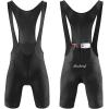 imagebaleaf Mens Cycling Bib Shorts 4D Padded Road Bike Cycling Bibs Biking Bicycle Shorts Gel Pockets UPF50Ablack