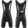 imagebaleaf Mens Cycling Bib Shorts 4D Padded Road Bike Cycling Bibs Biking Bicycle Shorts Gel Pockets UPF50Ablack Grey