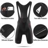 imagebaleaf Mens Cycling Bib Shorts 4D Padded Road Bike Cycling Bibs Biking Bicycle Shorts Gel Pockets UPF50Ablack Grey