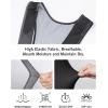 imagebaleaf Mens Cycling Bib Shorts 4D Padded Road Bike Cycling Bibs Biking Bicycle Shorts Gel Pockets UPF50Bblack