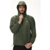 imagebaleaf Mens Light Running Hiking Rain Jacket Waterproof with Hood Windbreaker Pullover Coats Hoodie PackableArmy Green
