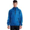 imagebaleaf Mens Light Running Hiking Rain Jacket Waterproof with Hood Windbreaker Pullover Coats Hoodie PackableBlue