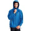 imagebaleaf Mens Light Running Hiking Rain Jacket Waterproof with Hood Windbreaker Pullover Coats Hoodie PackableBlue