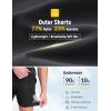 imagebaleaf Mens Mountain Bike Shorts 4D Padded Loosefit MTB Cycling Lightweight Bicycle Biking Shorts Zipper PocketsBlack