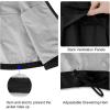 imagebaleaf Mens Rain Jacket Waterproof Windbreaker Raincoat Running Cycling Hiking Gear Hood Lightweight Reflective PackableAblack