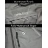 imagebaleaf Mens Rain Jacket Waterproof Windbreaker Raincoat Running Cycling Hiking Gear Hood Lightweight Reflective PackableAgrey