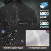 imagebaleaf Mens Rain Jacket Waterproof Windbreaker Raincoat Running Cycling Hiking Gear Hood Lightweight Reflective PackableBblack