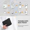 imagebaleaf Mens Rain Jacket Waterproof Windbreaker Raincoat Running Cycling Hiking Gear Hood Lightweight Reflective PackableBblack