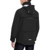 imagebaleaf Mens Rain Jacket Waterproof Windbreaker Raincoat Running Cycling Hiking Gear Hood Lightweight Reflective PackableBblack