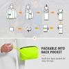 imagebaleaf Mens Rain Jacket Waterproof Windbreaker Raincoat Running Cycling Hiking Gear Hood Lightweight Reflective PackableBgreen Black