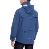 imagebaleaf Mens Rain Jacket Waterproof Windbreaker Raincoat Running Cycling Hiking Gear Hood Lightweight Reflective PackableBnavy Blue