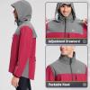 imagebaleaf Mens Rain Jacket Waterproof Windbreaker Raincoat Running Cycling Hiking Gear Hood Lightweight Reflective PackableBred Grey
