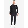 imagebaleaf Mens Running Pants Elastic Waist Lightweight Jogging Stretch Golf Workout Pants with Zipper PocketsBlack