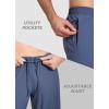 imagebaleaf Mens Running Pants Elastic Waist Lightweight Jogging Stretch Golf Workout Pants with Zipper PocketsBlue