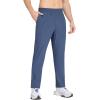 imagebaleaf Mens Running Pants Elastic Waist Lightweight Jogging Stretch Golf Workout Pants with Zipper PocketsBlue