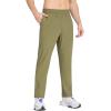 imagebaleaf Mens Running Pants Elastic Waist Lightweight Jogging Stretch Golf Workout Pants with Zipper PocketsDark Green