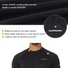 imagebaleaf Mens Running Workout Shirts Short Sleeve Athletic TShirt Quick DryA001black