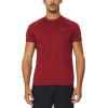 imagebaleaf Mens Running Workout Shirts Short Sleeve Athletic TShirt Quick DryA006red