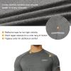 imagebaleaf Mens Running Workout Shirts Short Sleeve Athletic TShirt Quick DryA03grey Heather