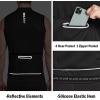 imagebaleaf Mens Sleeveless Cycling Jersey Road Bike Shirt Bicycle Biking Tank Tops Full Zip Pockets SPF UPF50Black